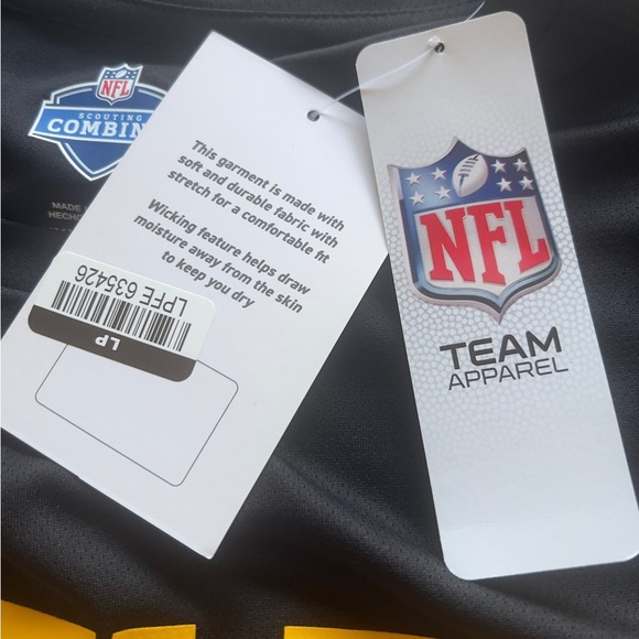 NWT Men's 2XL Pittsburgh Steelers Polyester NFL Scouting Combine Authentic Tee - Picture 6 of 6